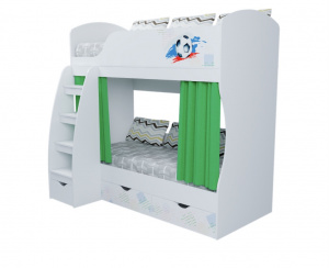 Кровать 2-х ярусная коллекции Футбол 180х80