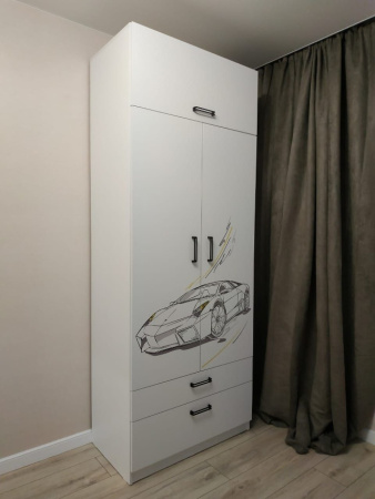 Шкаф коллекции Престиж New (с принтом) от Династия Kids