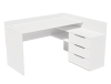 Угловой письменный стол КСТ-1 (цвет белый) правый/левый от Династия Kids