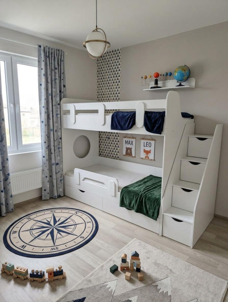 Двухъярусная кровать Фортуна 180х80 (размеры и цвета разные) от Династия Kids