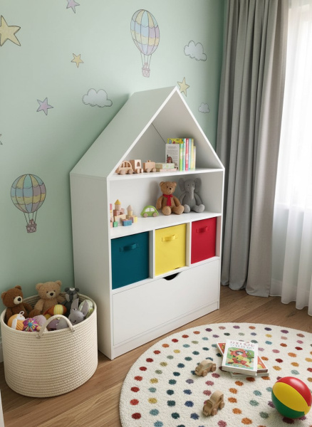 Стеллаж детский Домик-1
