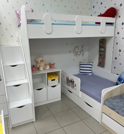 Кровать Малютка Совята 140х80  от Династия Kids