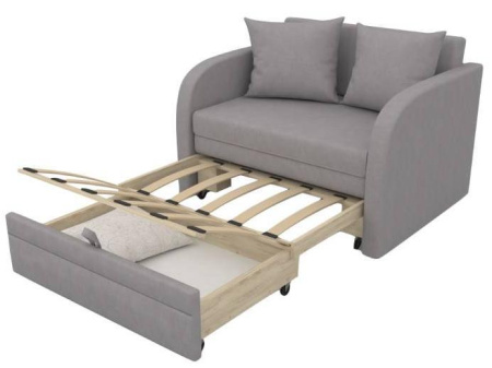 Диван раскладной Малыш Blue 700 мм + подушка с принтом 