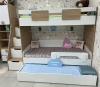 Кровать-чердак Мозаика + кровать Двушка (вяз швейцарский) 190х90 от Династия Kids