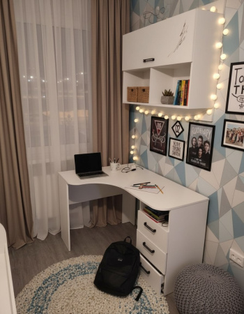 Стол угловой 1400 мм коллекции Гранд  от Династия Kids