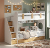 Кровать двухъярусная Фортуна 200х90 (дуб сонома+белый)  от Династия Kids