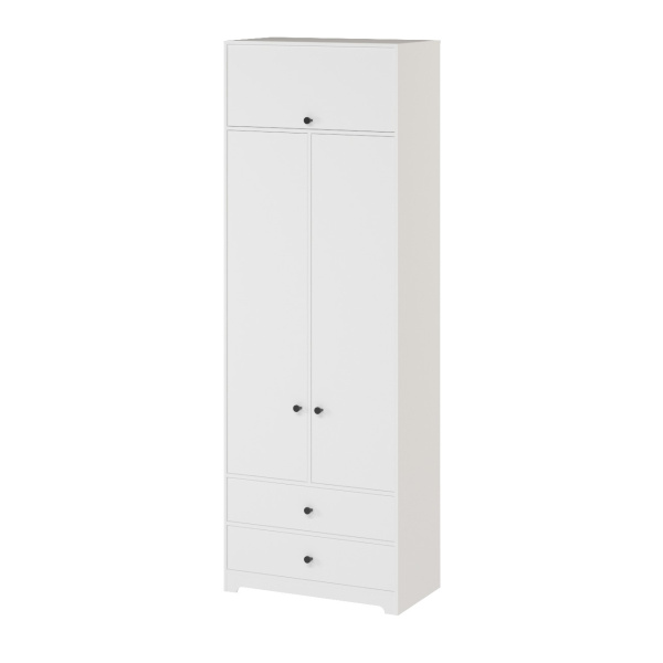 Шкаф-2 с антресолью коллекции Норд  от Династия Kids