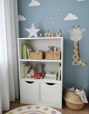 Стеллажи детские Уют 1 + Уют 2 + Уют 3 от Династия Kids