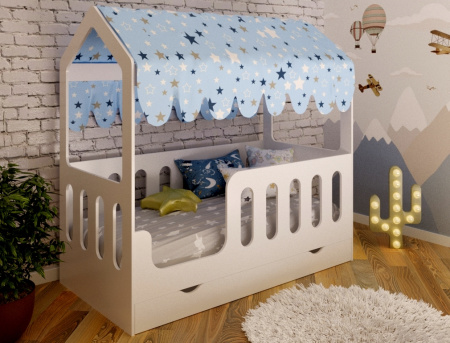 Кровать Домик Теремок 160х80 с ящиком  от Династия Kids