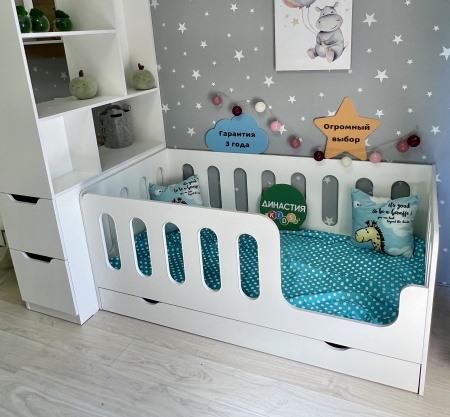 Кровать Сказка 160х80 с ящиком  от Династия Kids