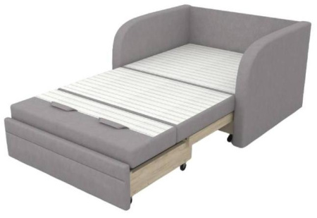 Диван раскладной Малыш Blue 700 мм + подушка с принтом 